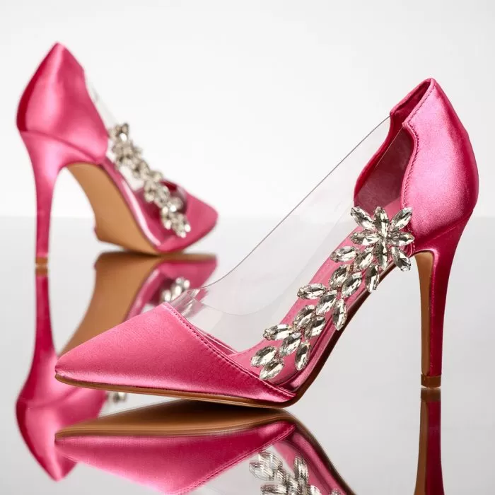Pantofi Dama cu Toc Helga Fucsia #13482