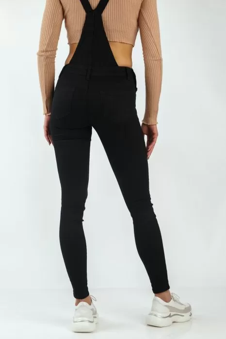 Salopeta Blugi Dama Imran  Neagra #A31