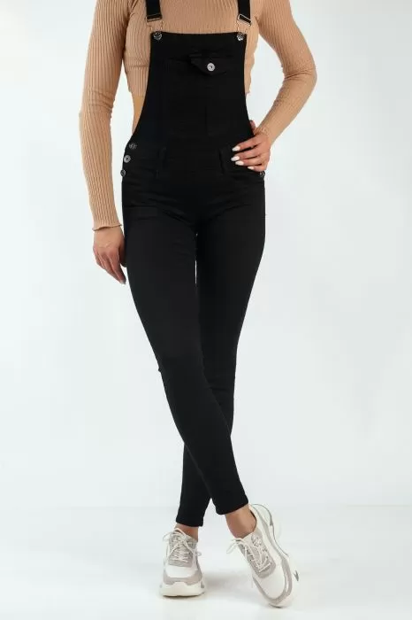 Salopeta Blugi Dama Imran  Neagra #A31